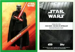 2019 STAR WARS THE RISE OF SKYWALKER ILLUSTRATED CHARACTER GREEN IC-2 268/299 - Picture 1 of 1