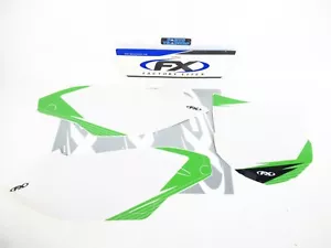Factory Effex Number Plate Backgrounds Kawasaki KX450F 2012 White - Foto 1 di 1
