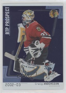 2002-03 ITG Be A Player Between the Pipes Craig Anderson #90 Rookie RC