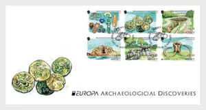 jersey 2025 cept EUROPA Celtic Coin Mammoth Bones Corbelled Tomb 6v FDC PJ - Picture 1 of 1