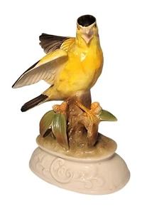 Napco Ware Porcelain Gold Finch Figurine #C-8524 Excellent Condition - Picture 1 of 5