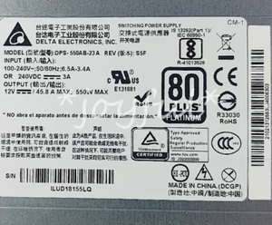 1PCS USED Delta DPS-550AB-23A Power Supply 550W 12V 45.8A - Afbeelding 1 van 1