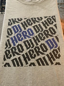 Vintage DJ Hero Music Video Game Promo T Shirt Mens White XL Activision Hip Hop - Picture 1 of 7