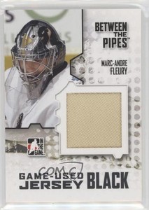 2009-10 ITG Between the Pipes Game Used Material Jersey Black Marc-Andre Fleury