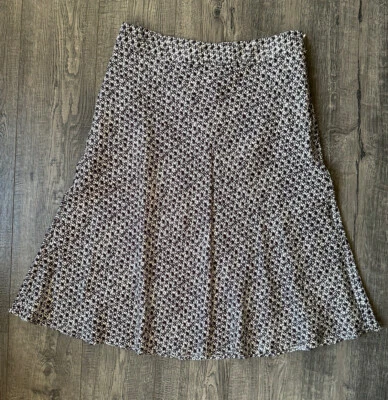 Falda Martin+osa seda corte sesgado violeta beige talla 6 Foto 1 de 4