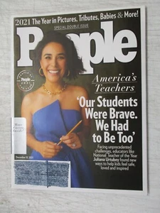 PEOPLE MAGAZINE DEC 13, 2021 AMERICA'S TEACHERS JULIANA URTUBEY TEACHER OF YEAR - Picture 1 of 2
