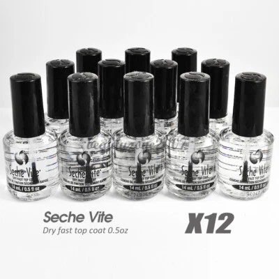 Лак для ногтей Seche Vite Dry Fast верхнее покрытие 0,5 унц (упаковка из 12) - Изображение 1 из 4