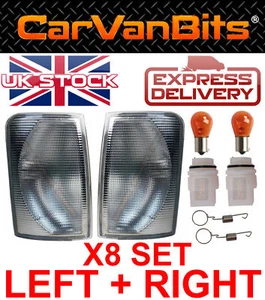 PARA VOLKSWAGEN VW LT 96 - 06 INDICADOR DELANTERO TRANSPARENTE 2D0953042A X8 JUEGO IZQUIERDO + DERECHO - Imagen 1 de 12