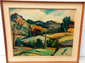 STAUDACHER ARTE -LUIGI BASSANO 1900-1990 - CAMPAGNA LIGURE - ANNI '30---BELLO - Foto 1 di 6
