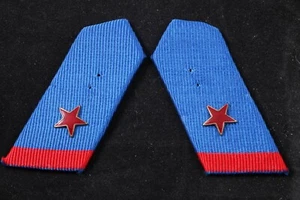 RARE! Hungary Munkásőr Worker Guardian Unit Fellow III Collar Board Tab Pair  - Picture 1 of 2