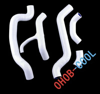 Mangueras de refrigerante de radiador de silicona blancas para Ducati 848 EVO 1098 1198 S R 2007-2014 Foto 1 de 4