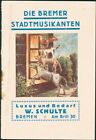 c1930 Germany Bremen Musicians Grimm Fairy Tale Illustrated Souvenir Pamphlet