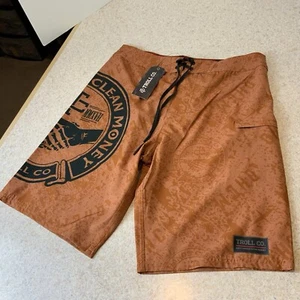 Troll Co. Men’s 33 Haggler Board Surfing Shorts NWT - Picture 1 of 7