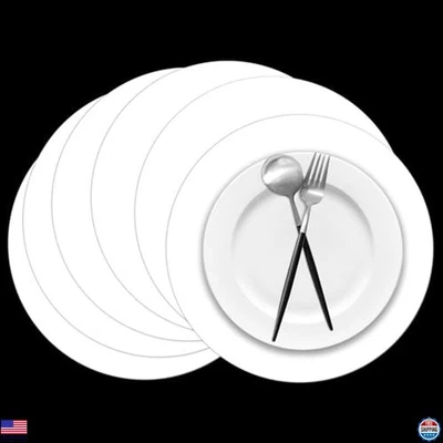 50 Piezas Alfombrillas de Papel Blanco Blancas Redondas Desechables Alfombrillas Decorativas Foto 1 de 4