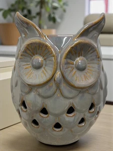 Beautiful Yankee Candle Owl Wax Warmer, Brown-Gray w 3/6/9Hr Timer & LED Light - Picture 1 of 9