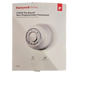 Honeywell Home The Round nicht programmierbarer Thermostat nur Heizung CT87K - Bild 1 von 2