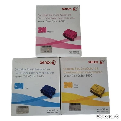 NEW Xerox 108R01014 108R01015 108R01016 ColorQube 8900 series OEM Sealed  - Image 1 of 3