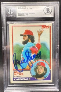 Bruce Sutter Signed Autographed 1983 Topps Baseball Card - Beckett BAS - Picture 1 of 2