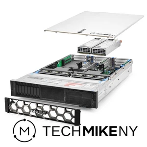 Dell PowerEdge R740 Server 2.20Ghz 20-Core 288GB RAM 3x 480GB SSD 5x 2TB Bezel - Picture 1 of 5