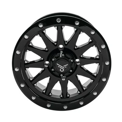 QuadBoss Wagon Wheel 15x7, 4/156, 4+3, Black/Milled RT-GW106157156BMIA - Изображение 1 из 3
