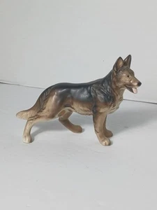 Statuina pastore tedesco porcellana vintage cani animali GSD K9 polizia Giappone CL3 - Foto 1 di 14