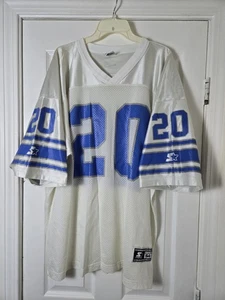 Vintage Starter Barry Sanders Detroit Lions Size 52 Jersey White - Picture 1 of 5
