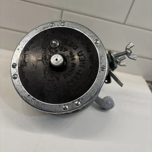 Vintage Penn No. 49 Super Mariner Deep Sea Fishing Reel w/metal line - Picture 1 of 14
