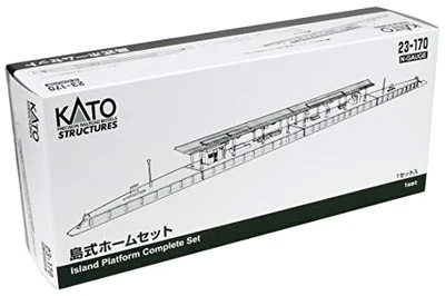 KATO N gauge island platform set 23-170 model railway - Image 1 of 4