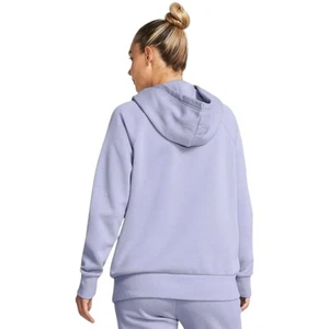Womens Under Armour Rival Fleece Celeste/ White Hoodie - Picture 1 of 5