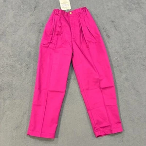 New Sage Kids Pink Pleated Front Elastic Waist Casual Relaxed Pants Youth Size 8 - Picture 1 of 9