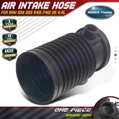 Medidor de flujo de aire manguera de admisión de arranque a acelerador para BMW E38 E39 540i 740iL 1997-1998 Foto 1 de 4