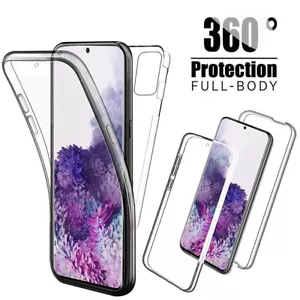 Für Samsung S23 Plus S22 S21 S20 Ultra A53 A13 Handyhülle 360 Volldurchsichtige Hülle - Bild 1 von 11