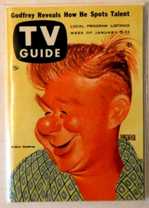 Guía de TV #197 5 de enero 1957 Arthur Godfrey Hirschfield cubierta - Imagen 1 de 1