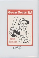 1972 Laughlin Great Feats Orange Border Jim Bottomley #13 HOF