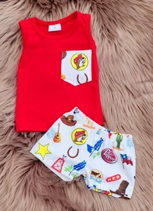 All About Texas Boy's Shorts Set - Picture 1 of 1