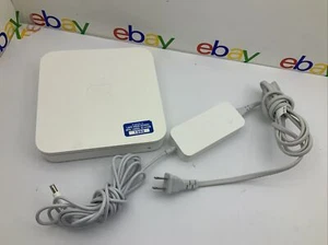 Apple AirPort Extreme 4th Gen 802.11n Wireless Router w/USB A1354 Power A1202 - Picture 1 of 8