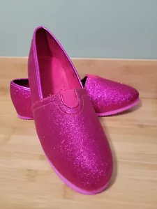 Avon ~ Glitter Shimmer Slippers Fuchsia Size 10M NEW - Picture 1 of 8
