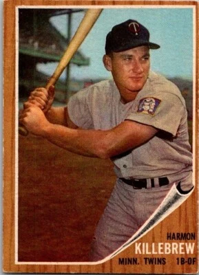 1962 Topps HARMON KILLEBREW Minnesota Twins #70 about EX Condition! - Image 1 of 2