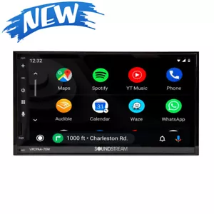 Reproductor de radio para automóvil Soundstream VRCPAA-70MW inalámbrico Android reproducción automática Bluetooth - Imagen 1 de 6
