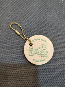 The Sands Regent Hotel & Casino wooden nickel Reno Nevada key chain - Picture 1 of 2