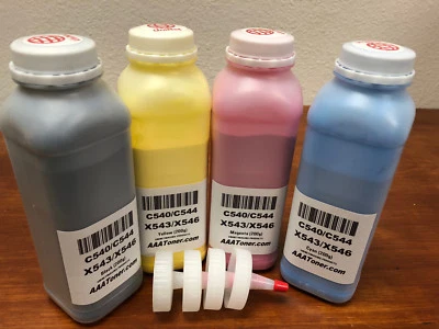 (BULK) 4 Toner Refill for Lexmark C540 C544 X543 X544 X546 (Total 800g) - Image 1 of 4