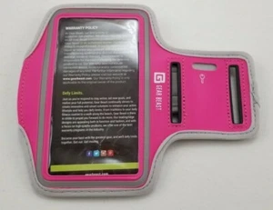 GEAR BEAST Deluxe Sports ARMBAND for iPhone 7 Plus, Grey/Pink ~ New Unsealed Bag - Picture 1 of 5