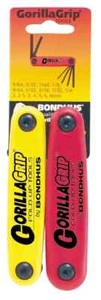 BONDHUS Allen Key Set Gorilla Grip Hex Fold Up Metric 7pc & Imperial 9Pc 12522 - Picture 1 of 5