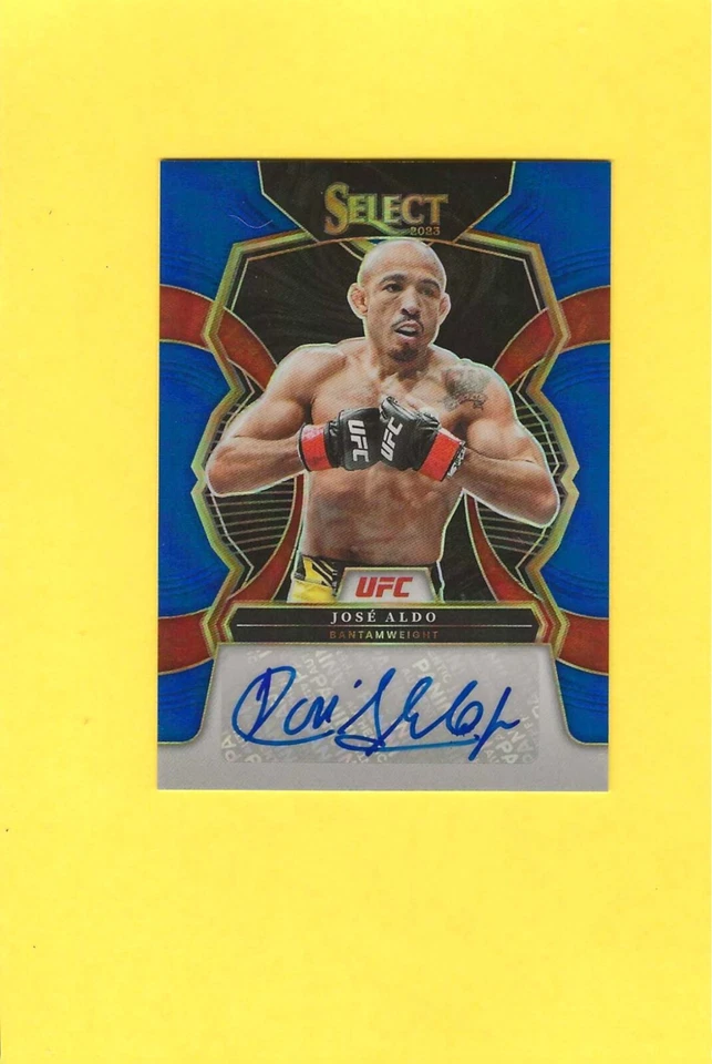 Jose Aldo UFC Select 2023 Signature Auto Blue Prizm Auto /75 - Image 1 of 2