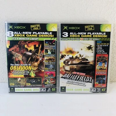 (2) Original Xbox Official Magazine Game Demo Disc #47 DISC #51 Microsoft - Image 1 of 4