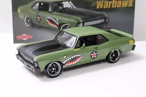 Chevrolet Nova Street Fighter 1970 cupé Warhawk verde/negro 1:18 GMP - Imagen 1 de 4