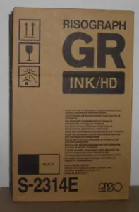Original Riso Tinte ink HD GR3770 S-2314 S-2314E Risograph black 1000ml 1stk - Picture 1 of 1