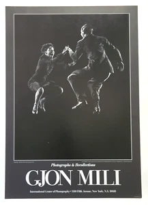 Póster de exposición de fotografías GJON MILI diseñado por Ron Cayen, como nuevo - Imagen 1 de 7
