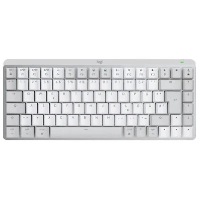 Logitech MX Mechanical Mini für Mac Wireless Tastatur Bluetooth USB Hellgrau - Bild 1 von 4