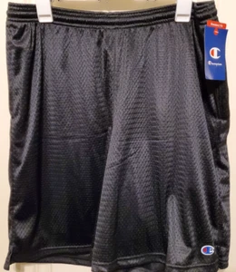 Champion Men's Mesh Shorts With Side Pockets 9" Inseam Black Size XL - NEW W/TAG - Picture 1 of 8